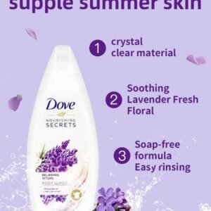 Dove دوف غسول الجسم 1 زجاجة 200 مل برائحة اللافندر