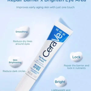 CeraVe كريم عيون مرطب بنياسيناميد لدوائر الظل والخطوط الدقيقة